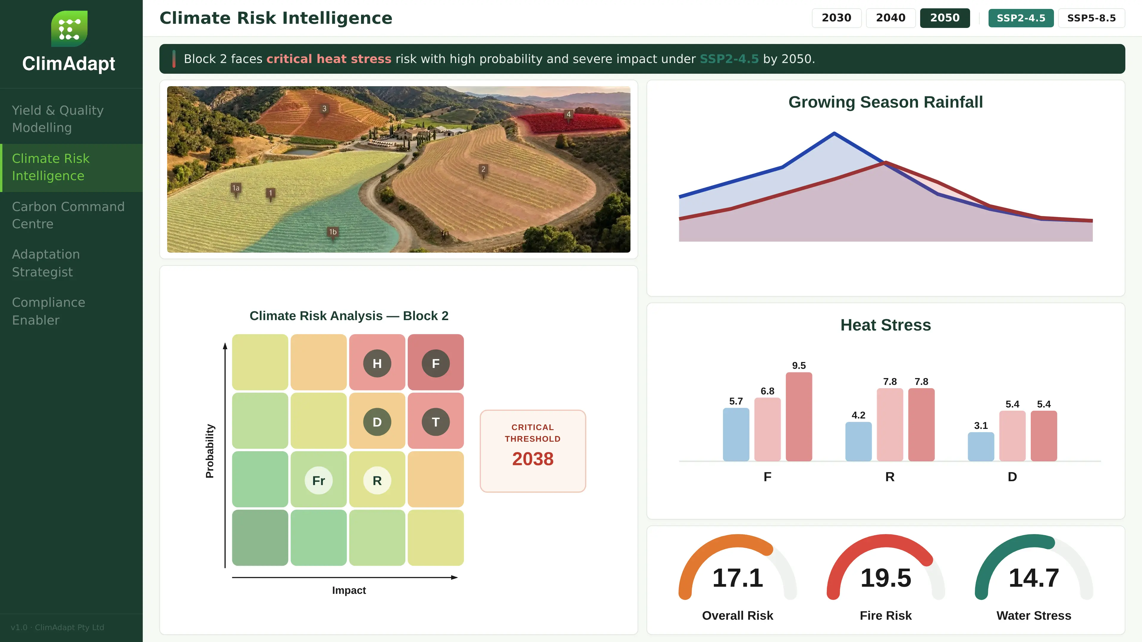 Climate Risk Intelligence map